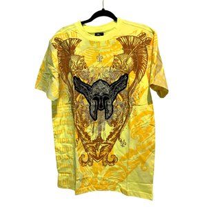 NWOT RAW BLUE Moral Vambrace Hip Hop, Streetwear, T-Shirt  Large Yellow